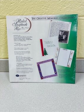 Retired 12x12 Creative Memories White Ruled/Lined Scrapbook Pages
